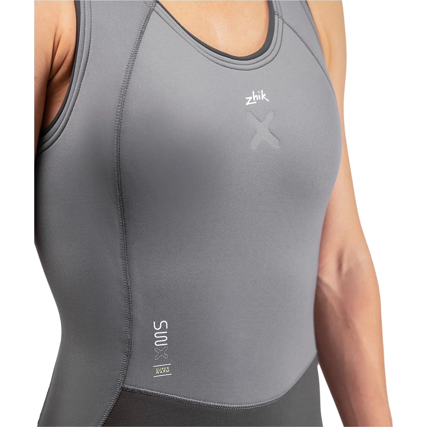 2026 Zhik Womens Superwarm X Skiff Long John Wetsuit SKF-1180-W-GRY - Grey